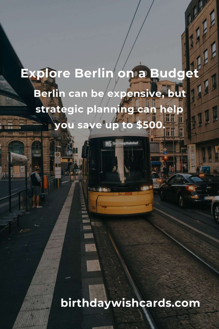 How to Save $500 in Berlin on a Tight Budget