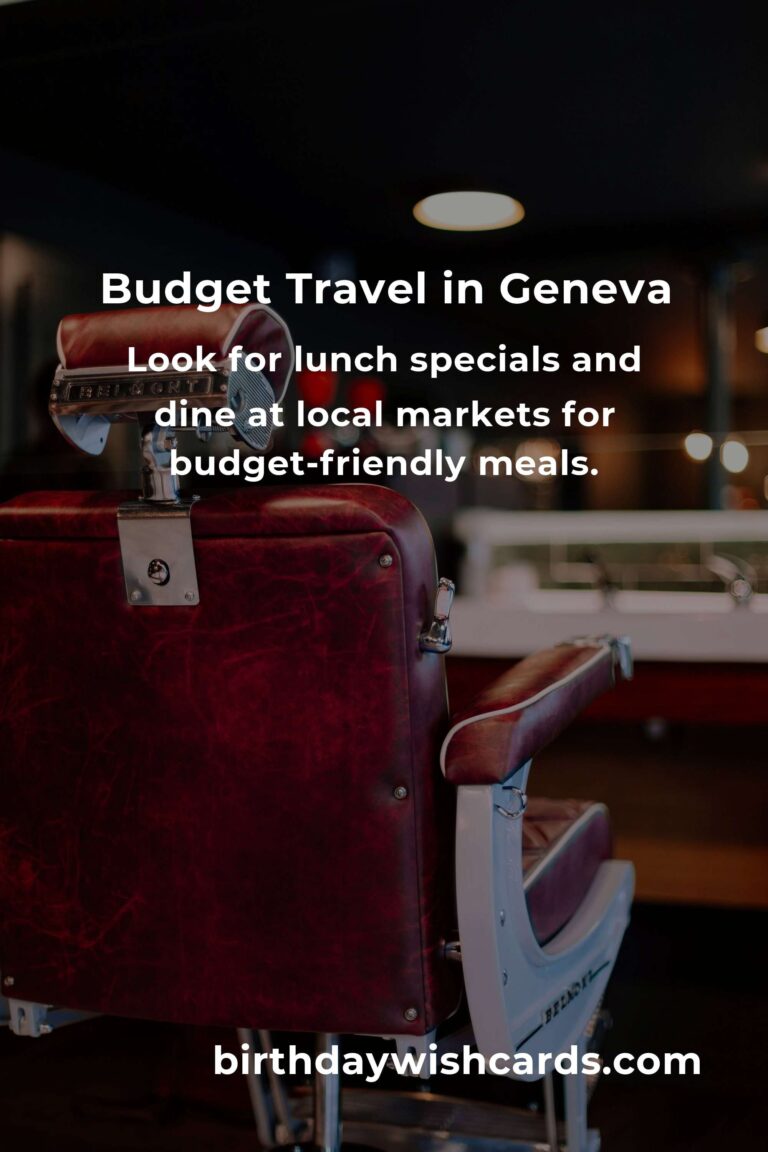 How to Save $500 in Geneva on a Tight Budget