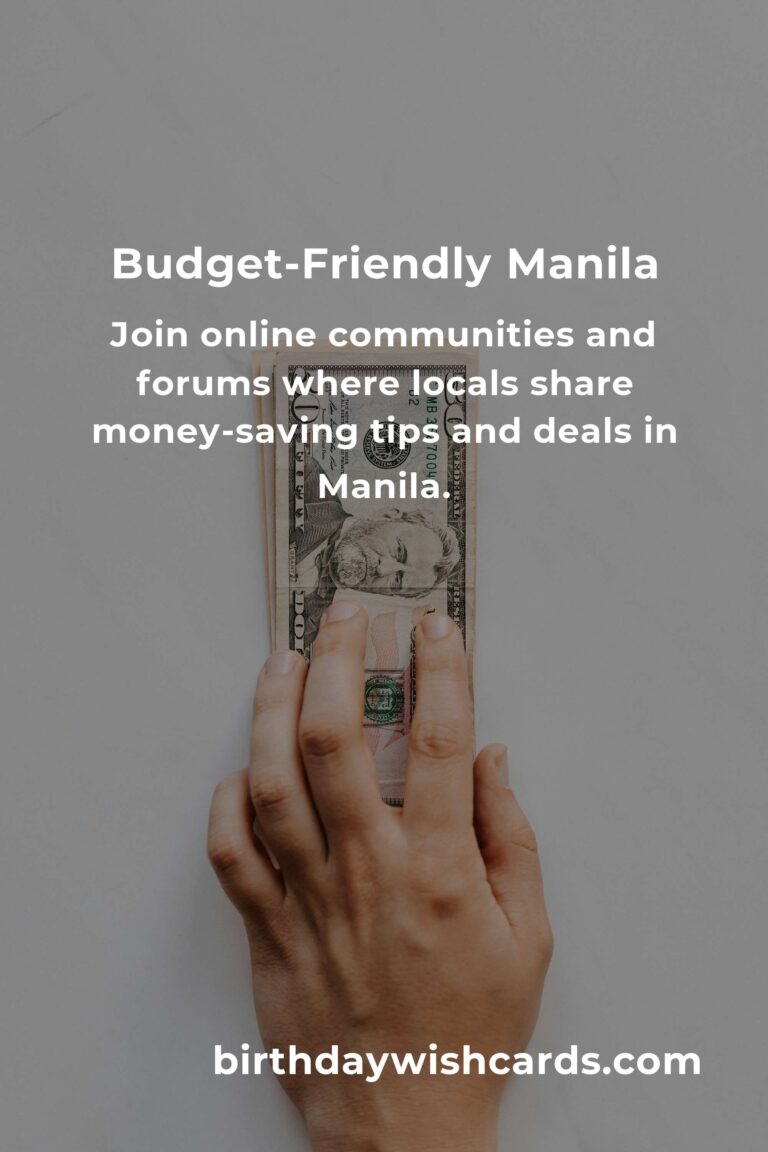 How to Save $500 in Manila on a Tight Budget