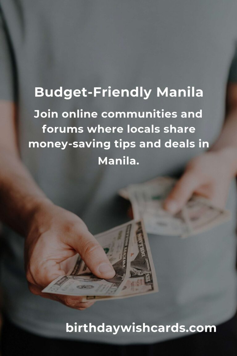 How to Save $500 in Manila on a Tight Budget