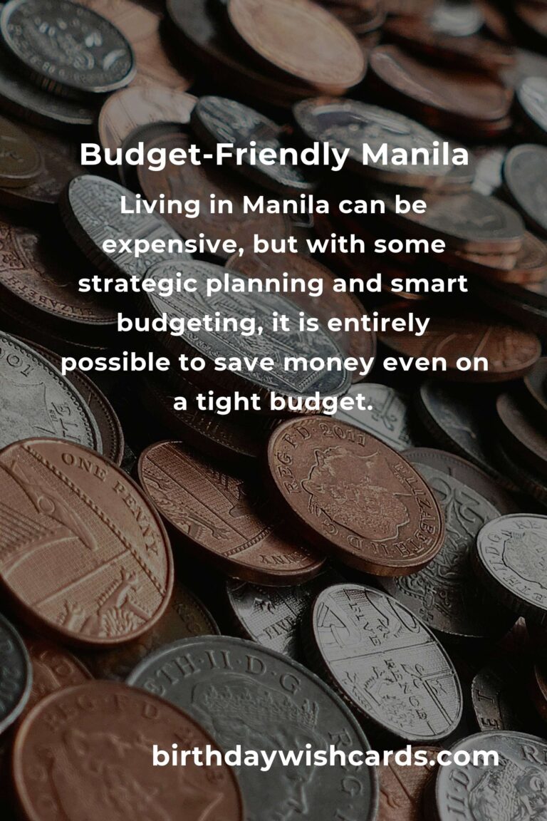 How to Save $500 in Manila on a Tight Budget