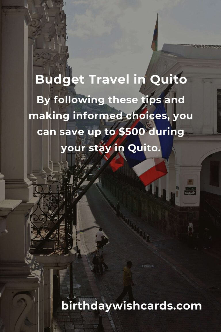 How to Save $500 in Quito on a Tight Budget