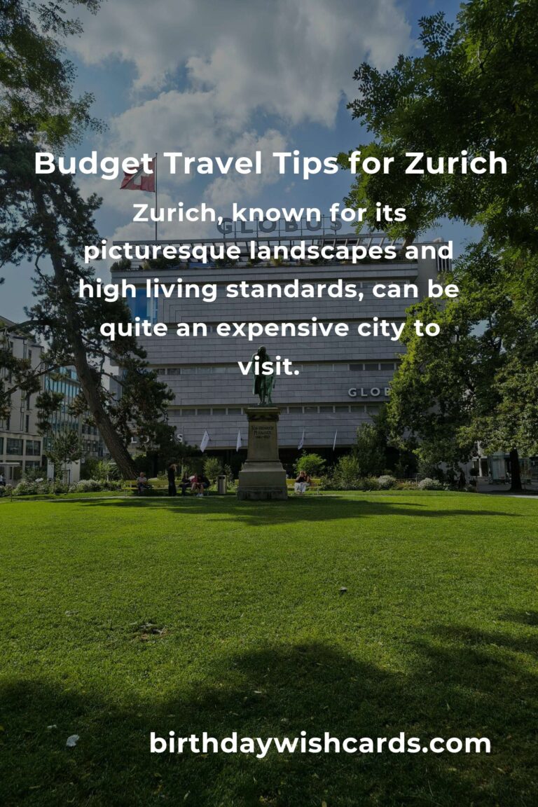 How to Save $500 in Zurich on a Tight Budget