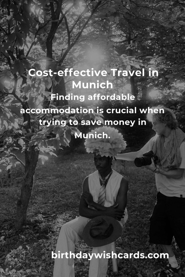 How to Save $5000 in Munich on a Tight Budget