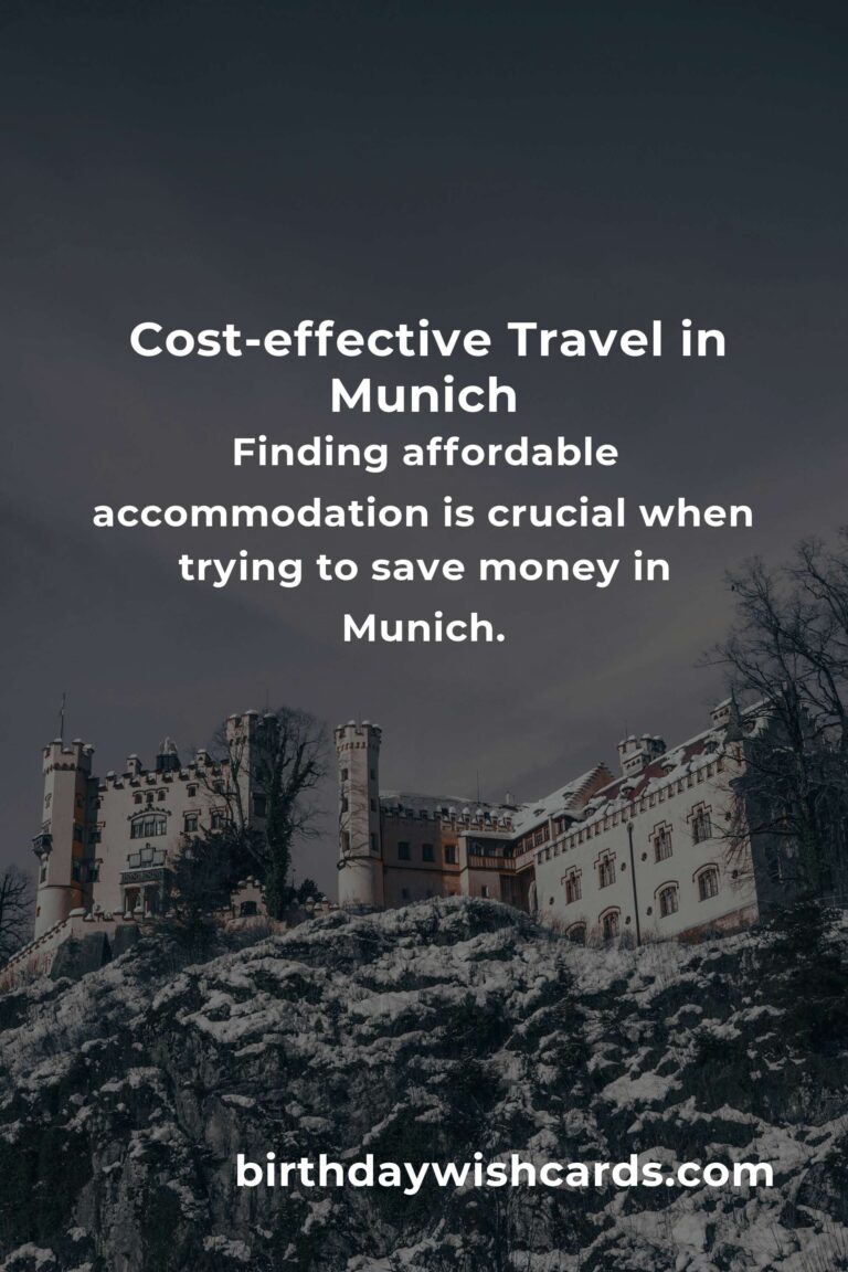 How to Save $5000 in Munich on a Tight Budget