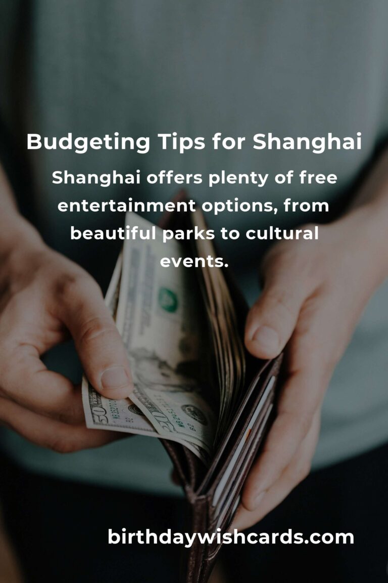 How to Save $5000 in Shanghai on a Tight Budget