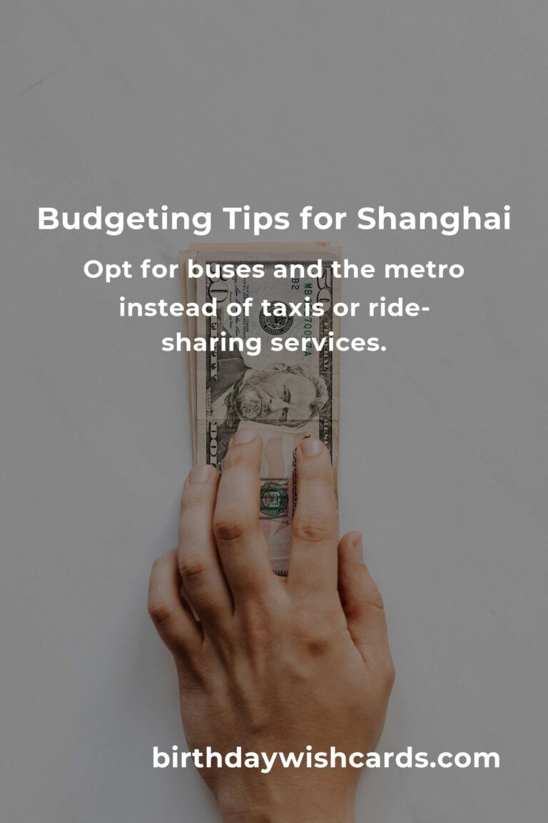 How to Save $5000 in Shanghai on a Tight Budget