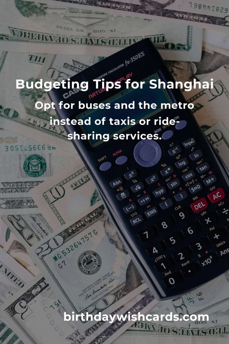 How to Save $5000 in Shanghai on a Tight Budget