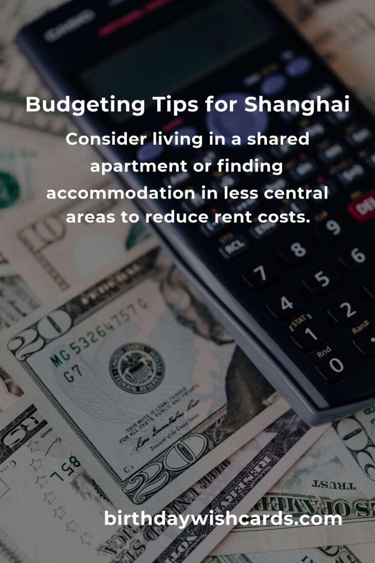 How to Save $5000 in Shanghai on a Tight Budget