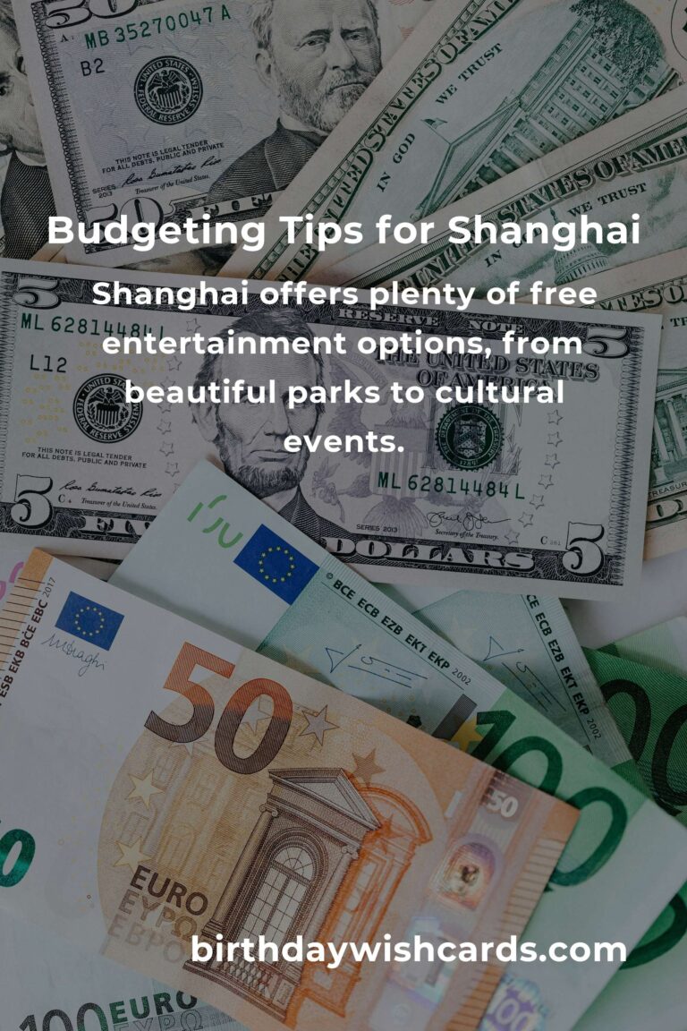 How to Save $5000 in Shanghai on a Tight Budget