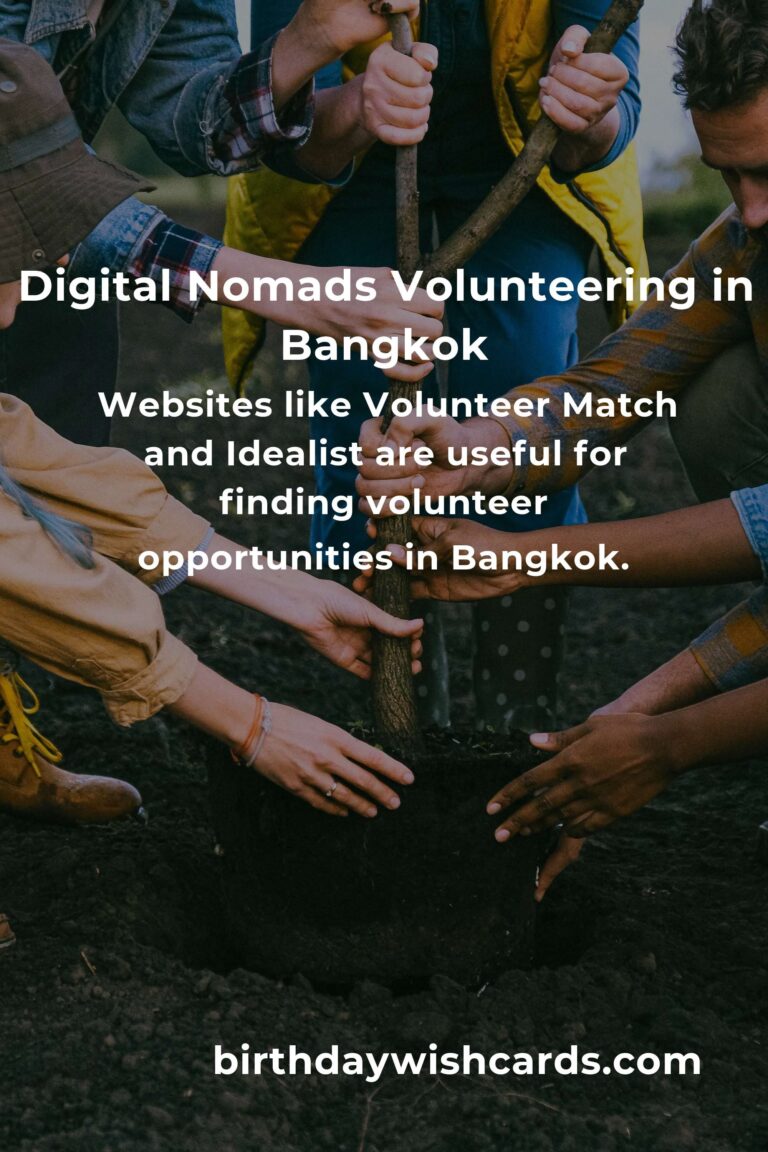 How to Start Volunteering in Bangkok: A Comprehensive Guide for Digital Nomads
