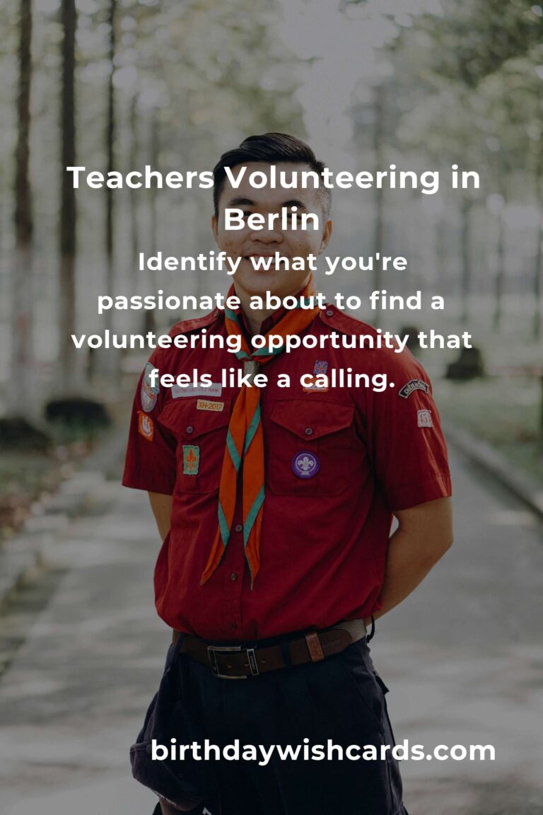 How to Start Volunteering in Berlin: A Heartfelt Guide for Teachers