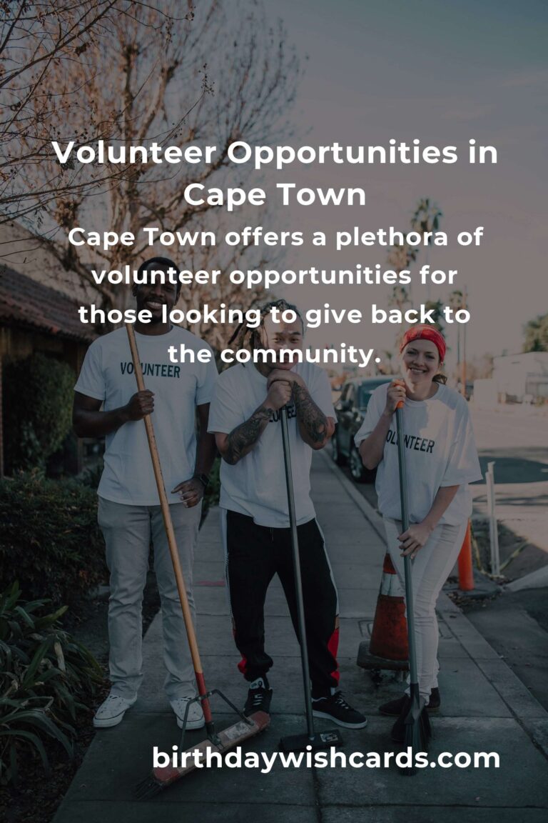 How to Start Volunteering in Cape Town: A Comprehensive Guide for First-Time Volunteers