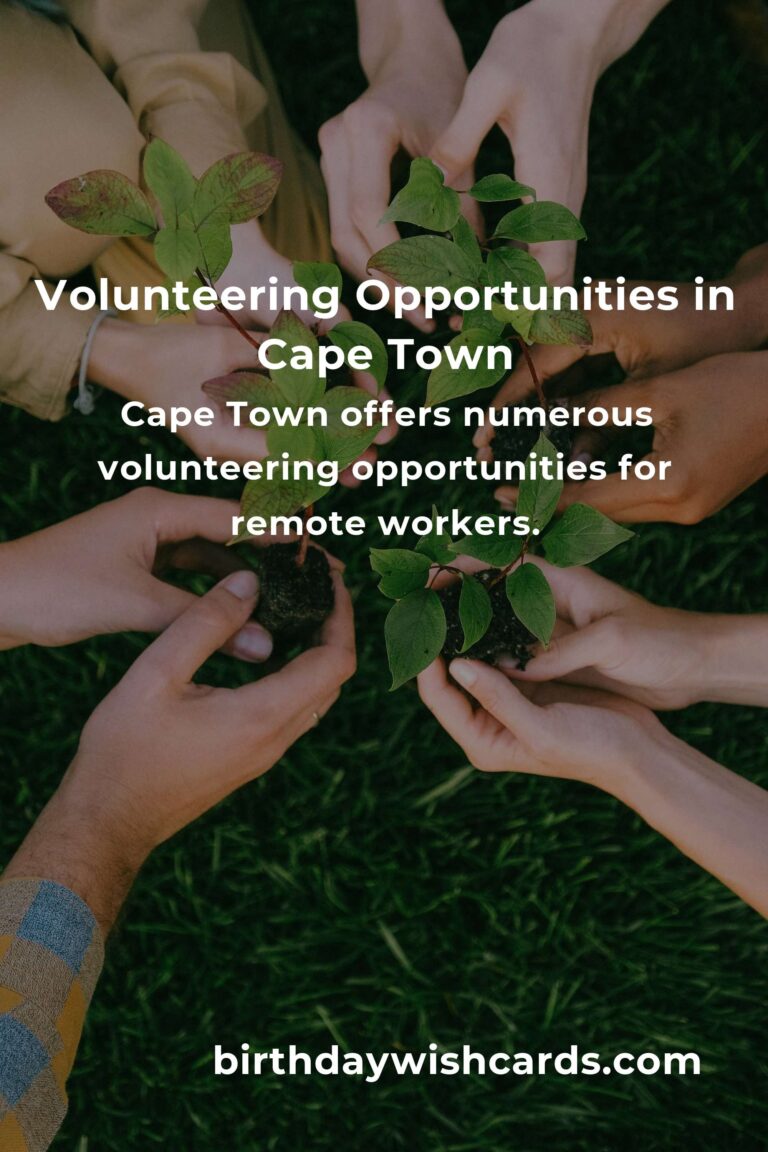 How to Start Volunteering in Cape Town: A Guide for Remote Workers