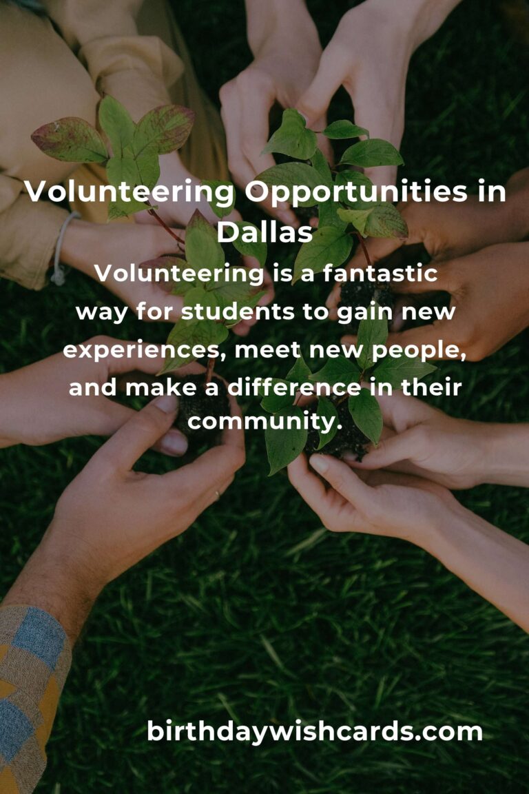 How to Start Volunteering in Dallas: A Student’s Guide