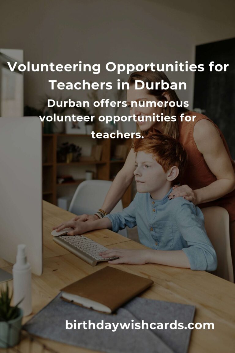 How to Start Volunteering in Durban: A Comprehensive Guide for Teachers