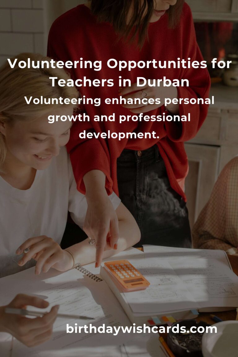 How to Start Volunteering in Durban: A Comprehensive Guide for Teachers