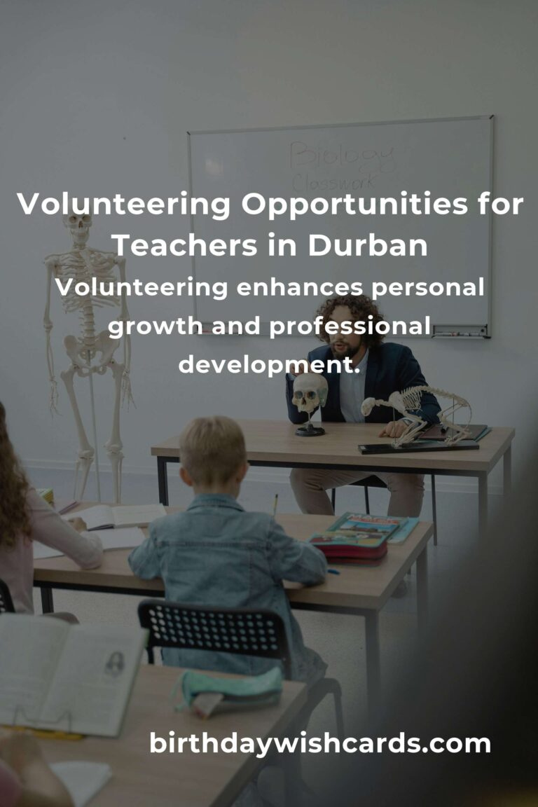 How to Start Volunteering in Durban: A Comprehensive Guide for Teachers