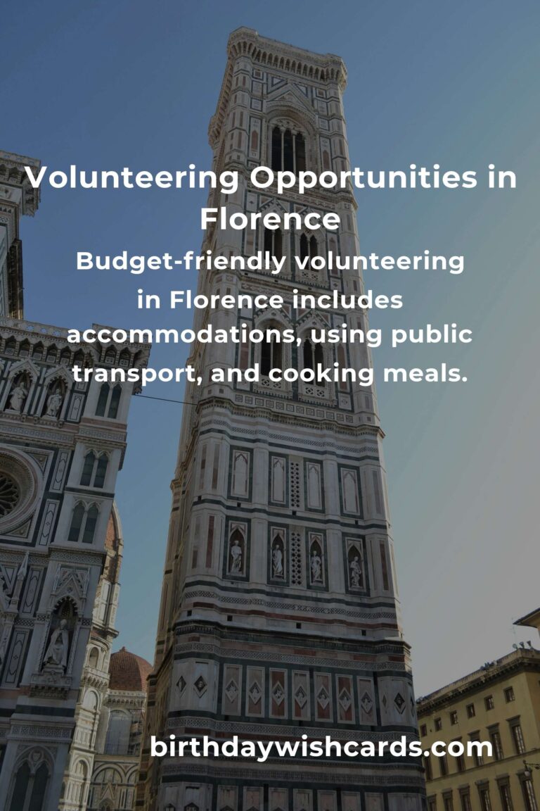 How to Start Volunteering in Florence: A Budget Traveler’s Guide