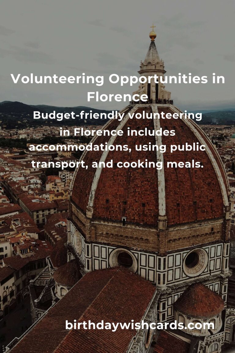 How to Start Volunteering in Florence: A Budget Traveler's Guide