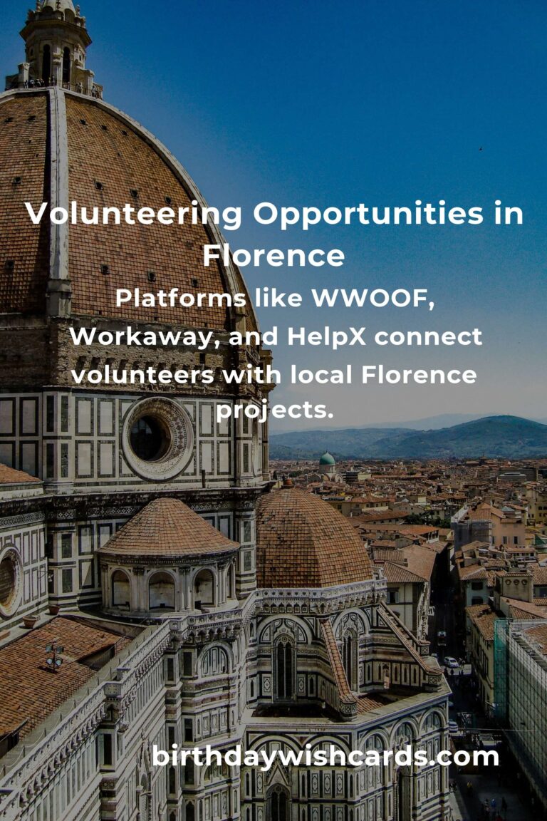 How to Start Volunteering in Florence: A Budget Traveler's Guide