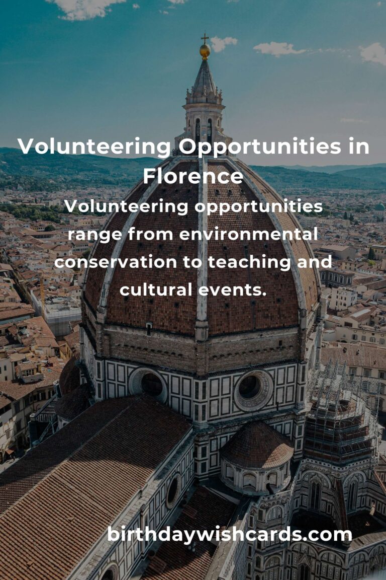 How to Start Volunteering in Florence: A Budget Traveler's Guide