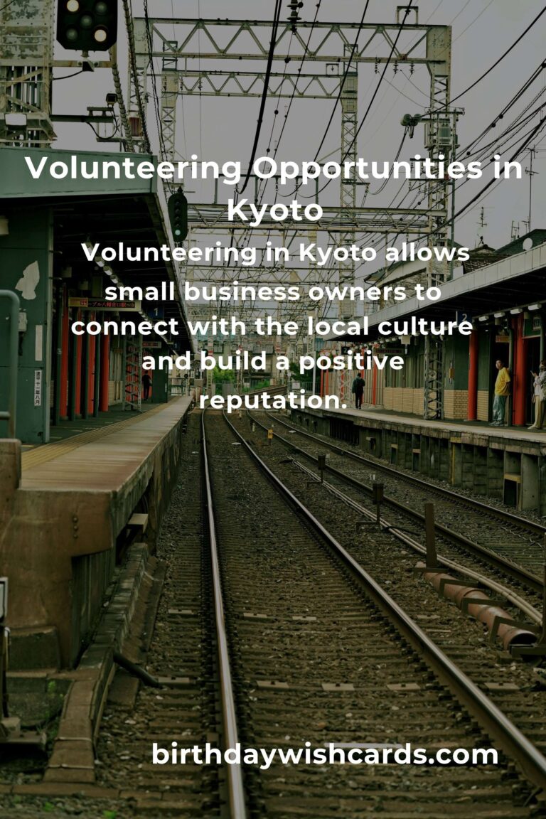 How to Start Volunteering in Kyoto: A Comprehensive Guide for Small Business Owners