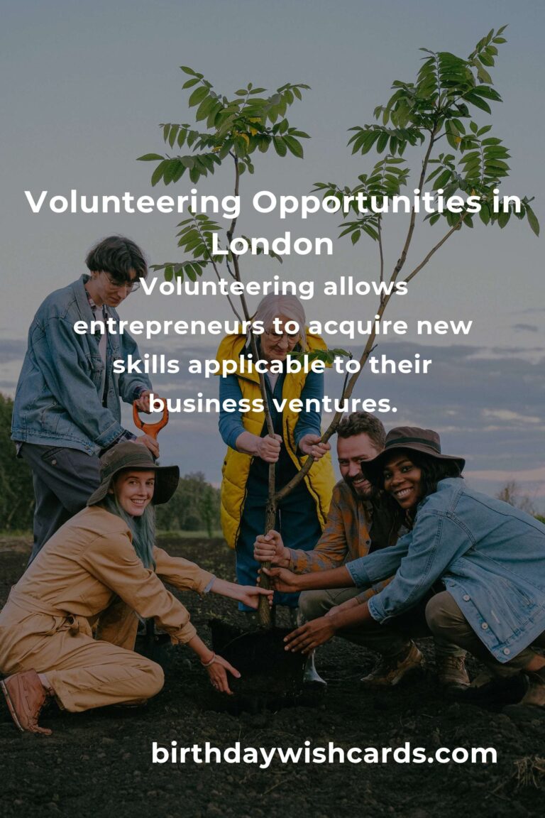 How to Start Volunteering in London: A Guide for Entrepreneurs