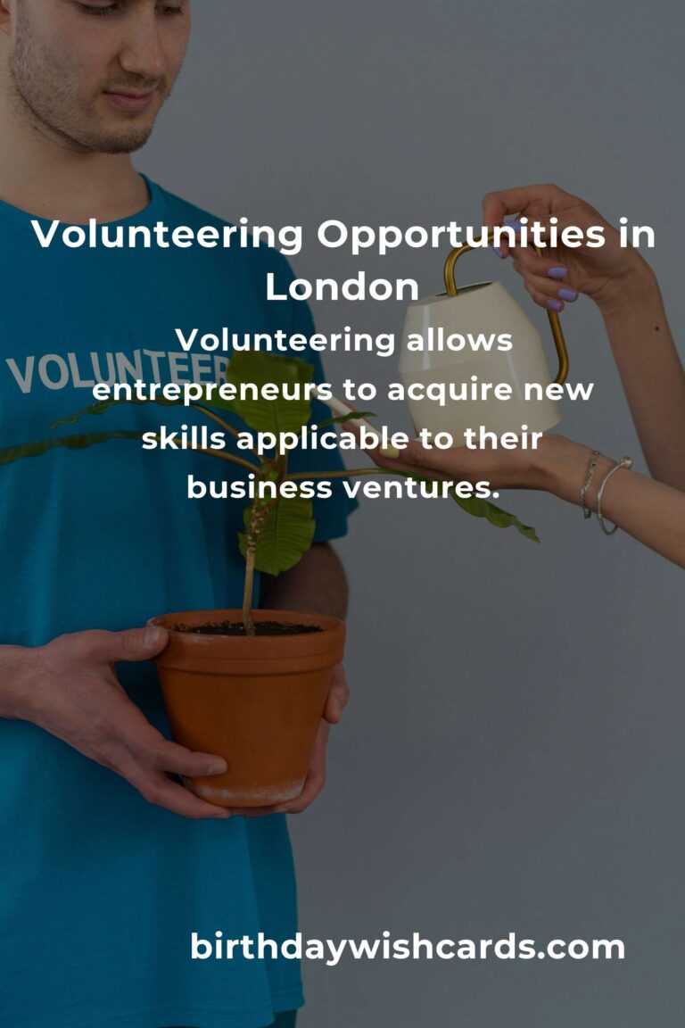How to Start Volunteering in London: A Guide for Entrepreneurs