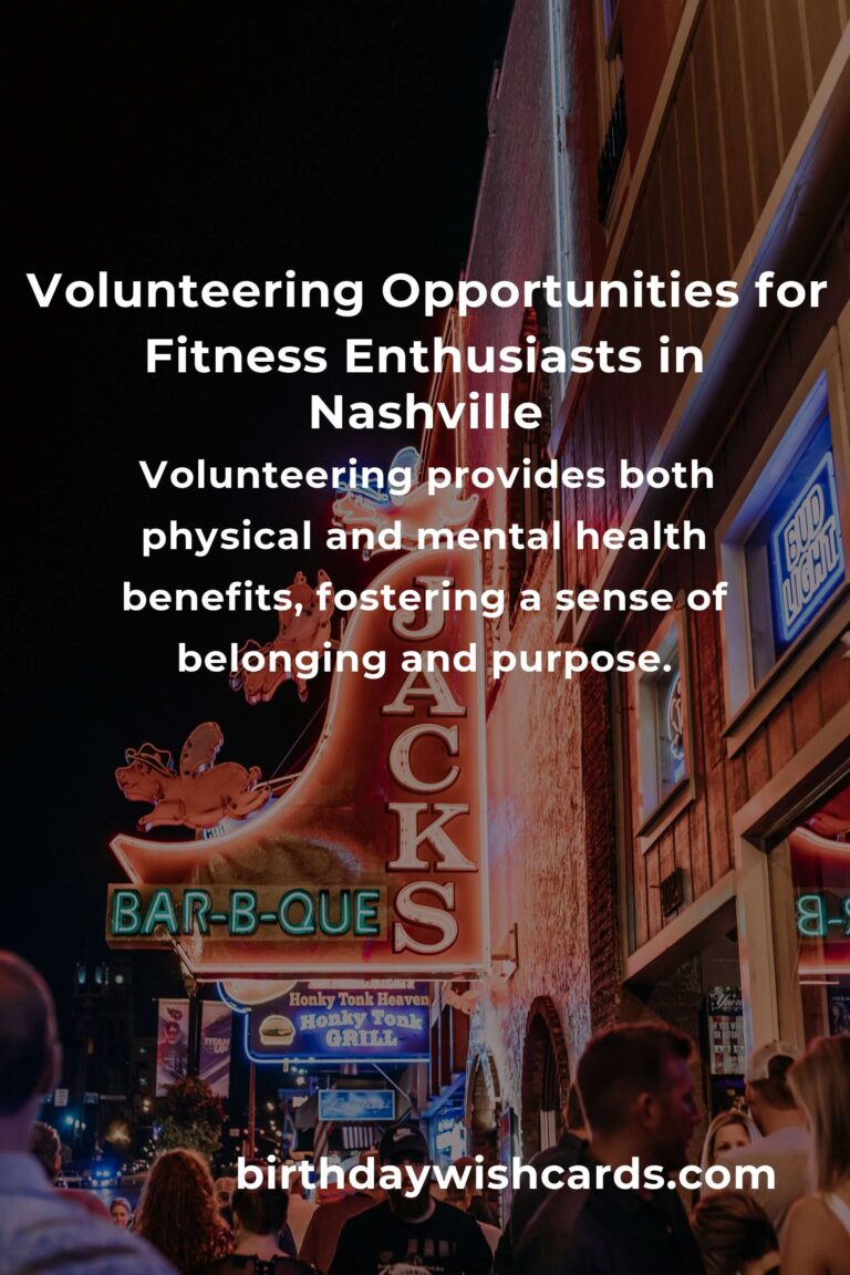 How to Start Volunteering in Nashville: A Guide for Fitness Enthusiasts