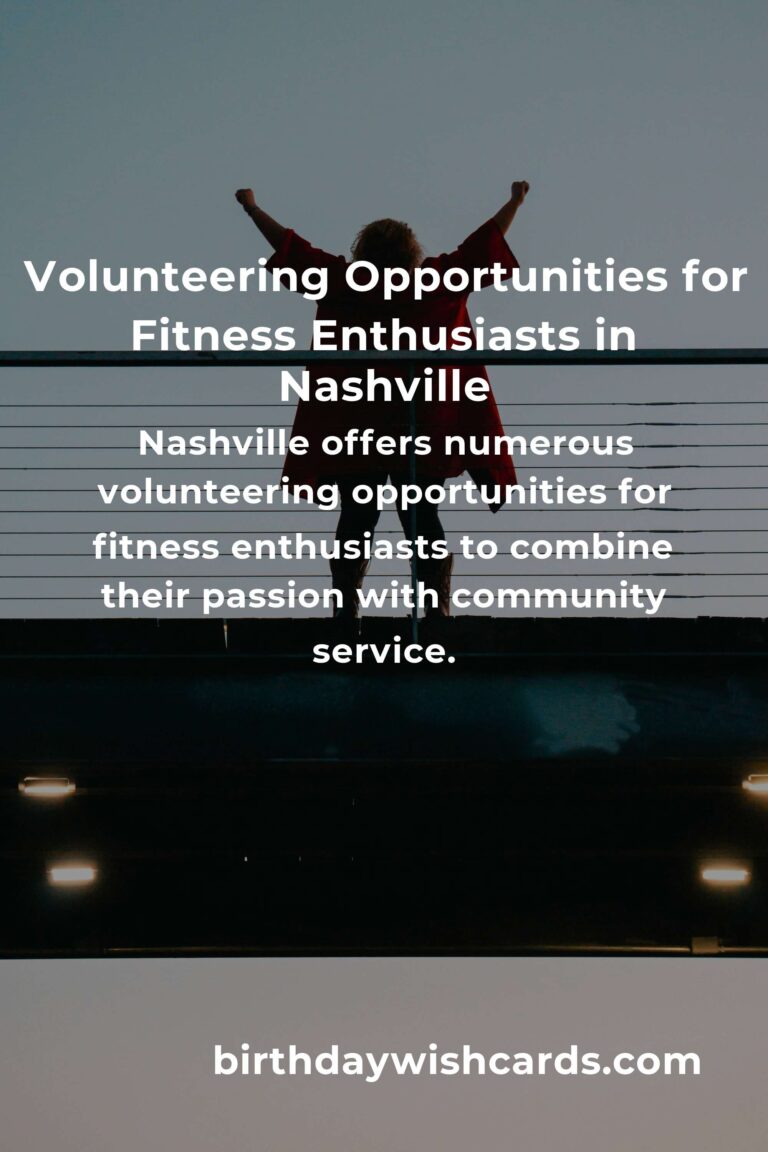 How to Start Volunteering in Nashville: A Guide for Fitness Enthusiasts