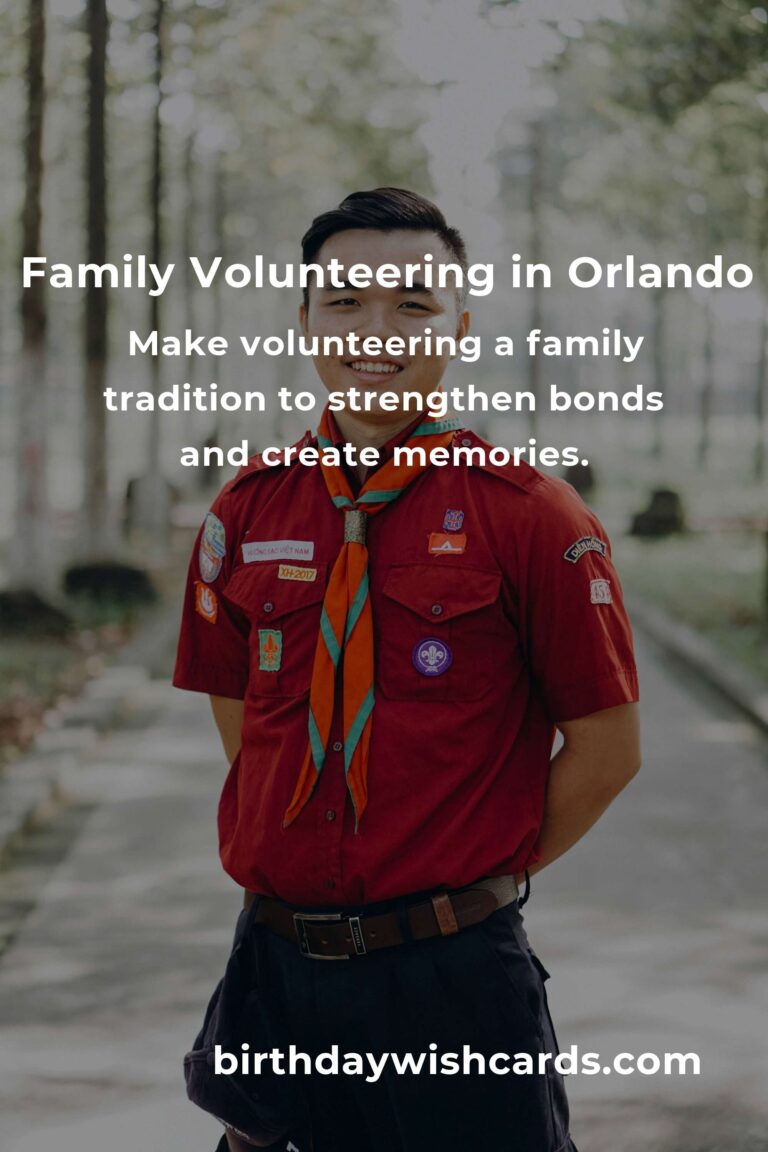 How to Start Volunteering in Orlando: A Heartfelt Guide for Parents