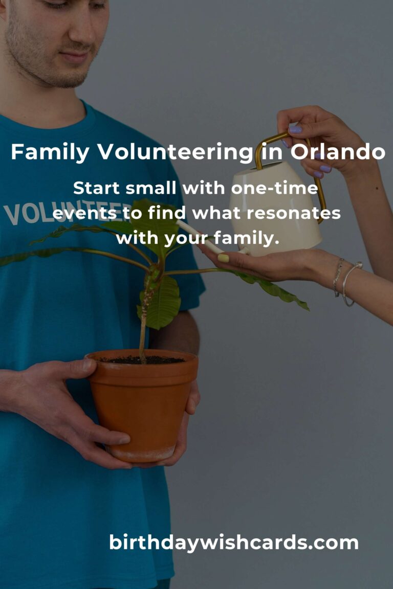 How to Start Volunteering in Orlando: A Heartfelt Guide for Parents