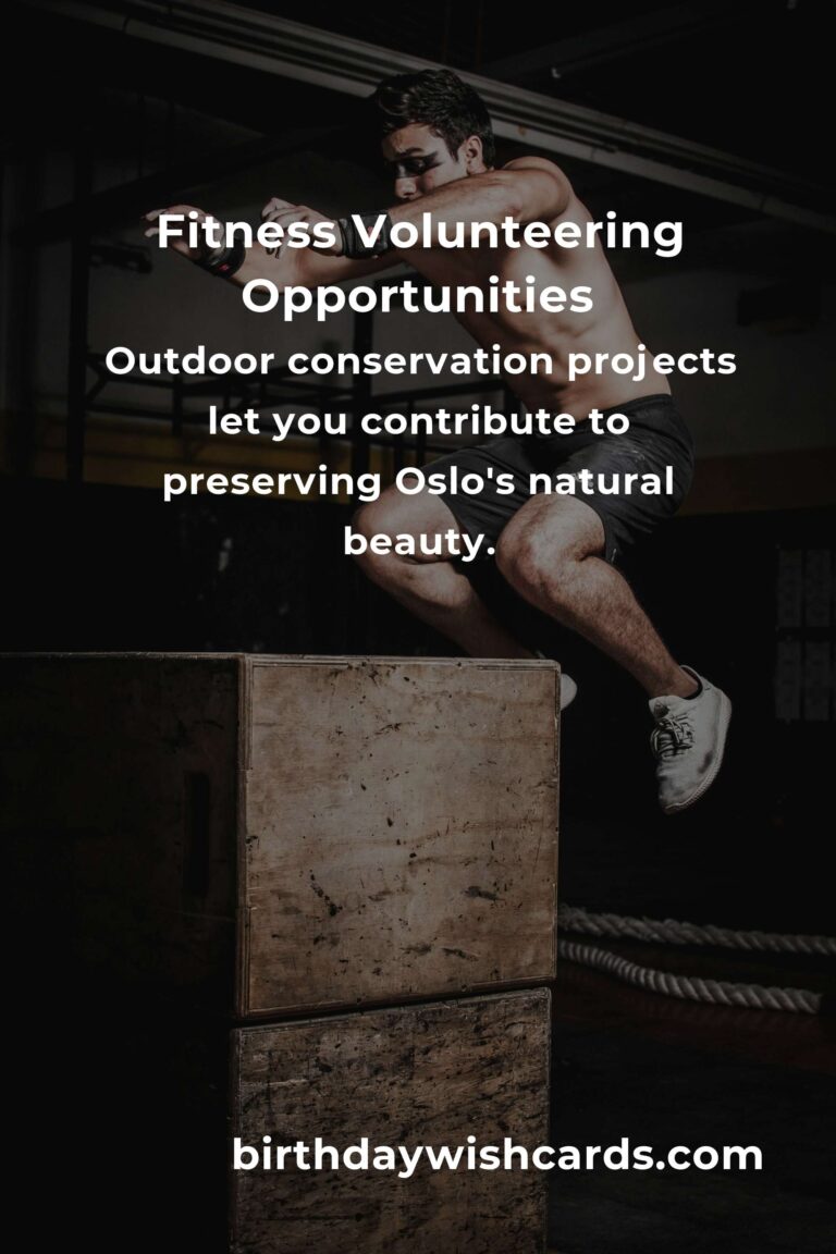 How to Start Volunteering in Oslo: A Guide for Fitness Enthusiasts