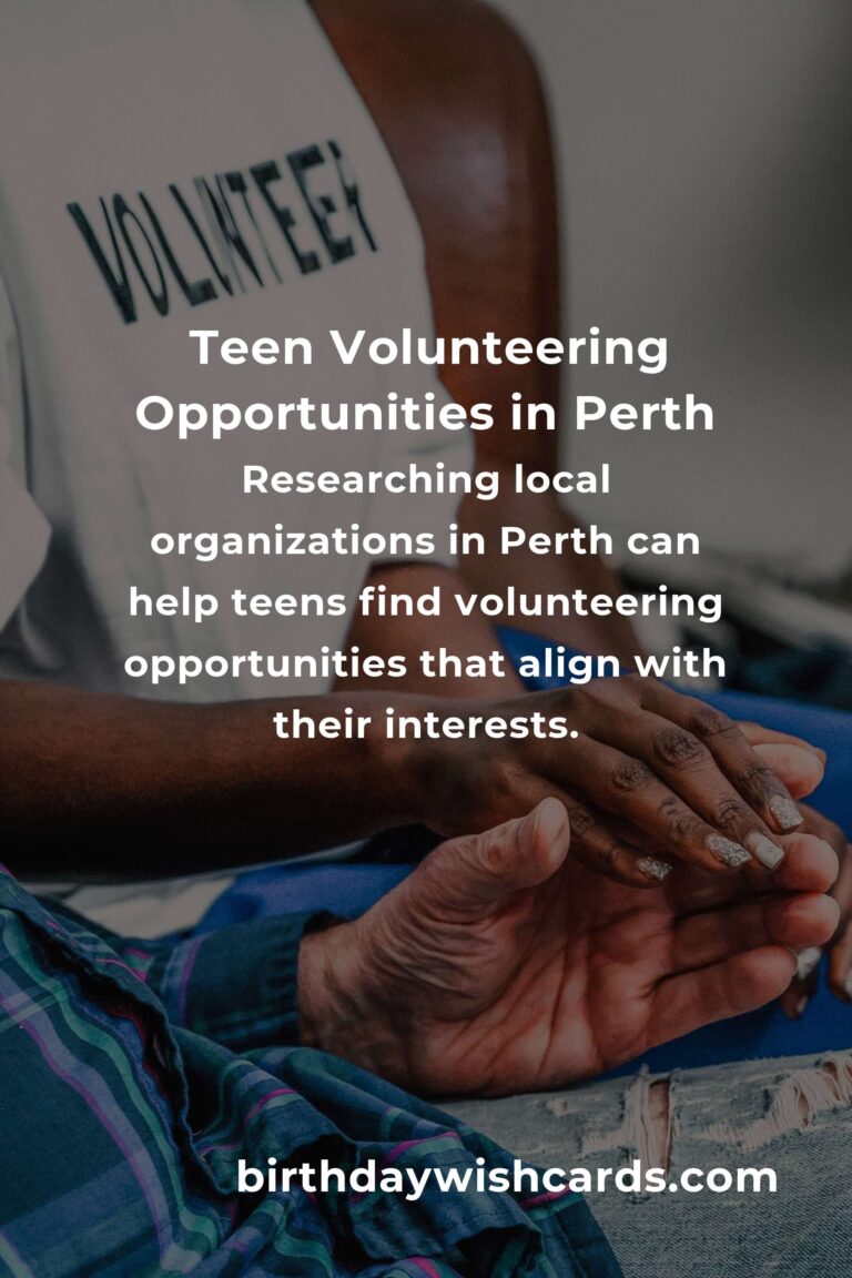 How to Start Volunteering in Perth: A Comprehensive Guide for Teens