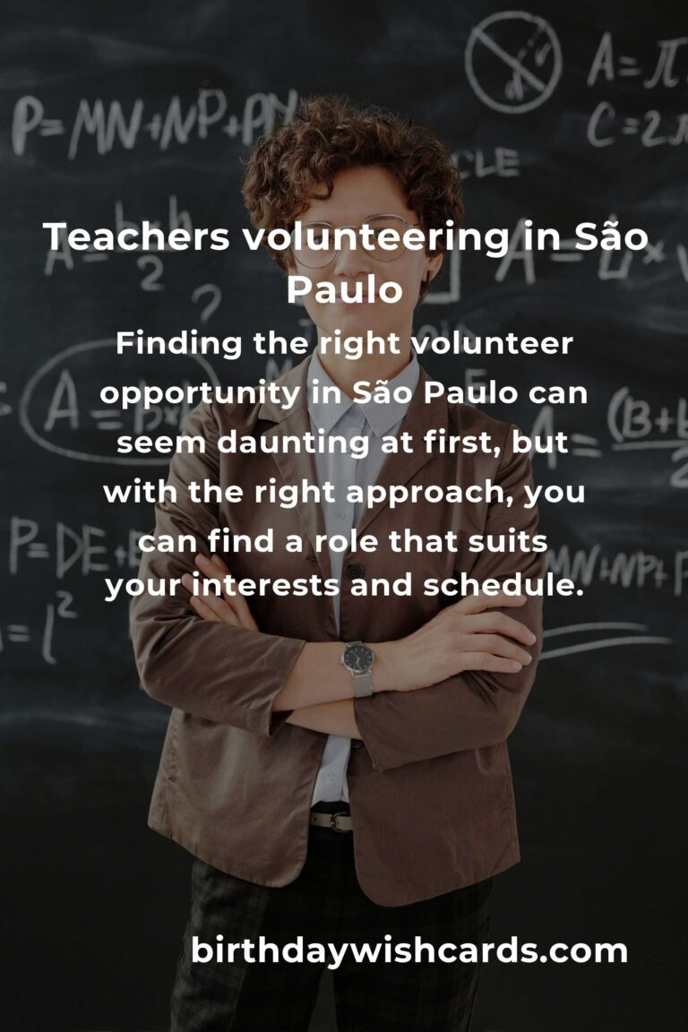 How to Start Volunteering in São Paulo: A Comprehensive Guide for Teachers
