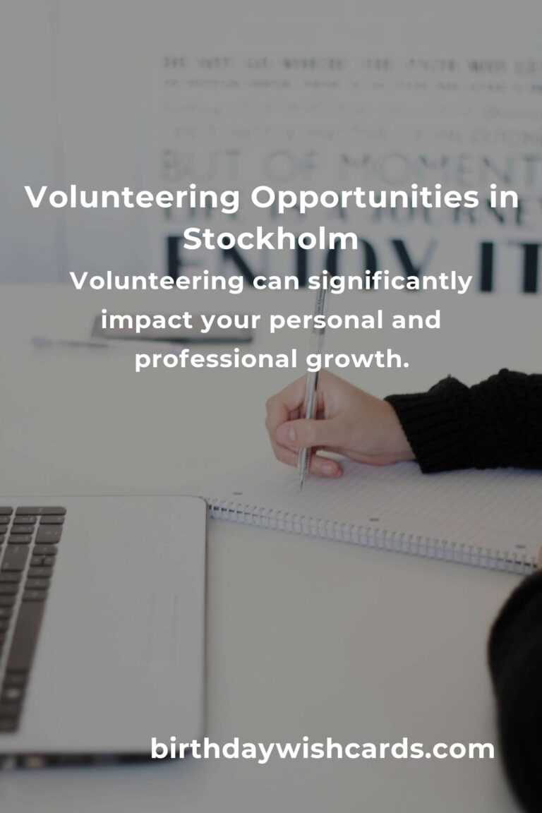 How to Start Volunteering in Stockholm: A Guide for Entrepreneurs