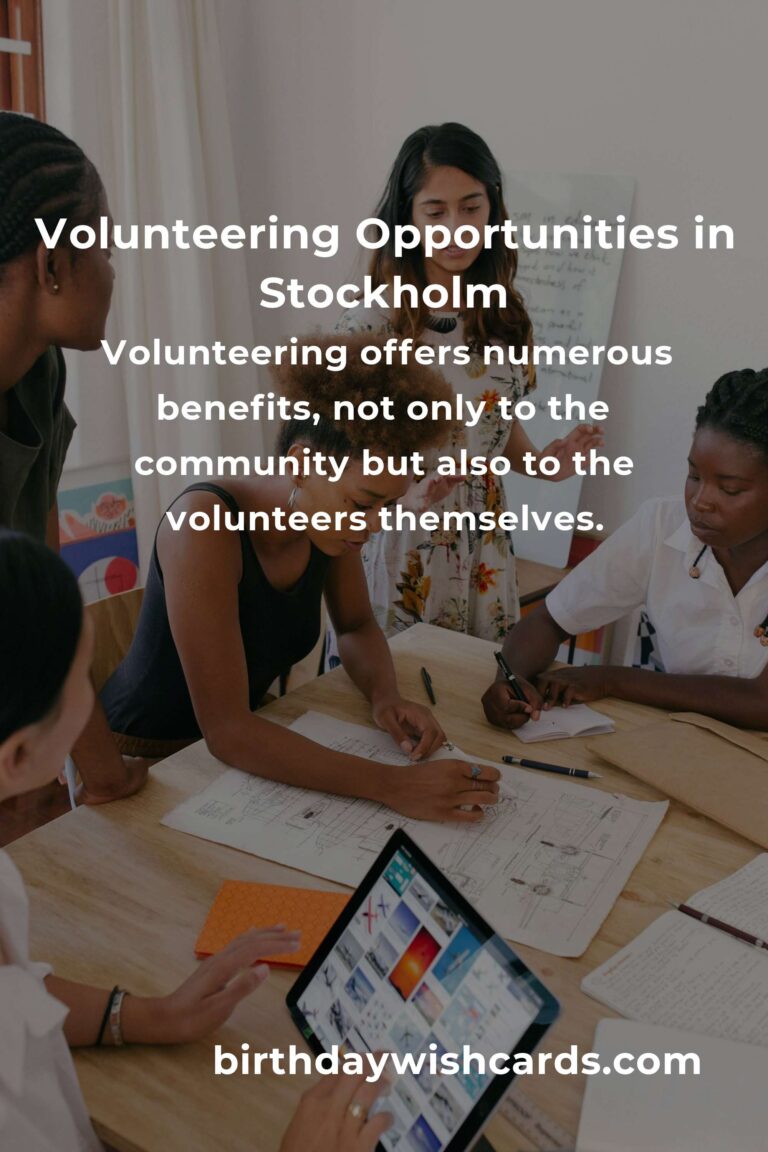 How to Start Volunteering in Stockholm: A Guide for Entrepreneurs