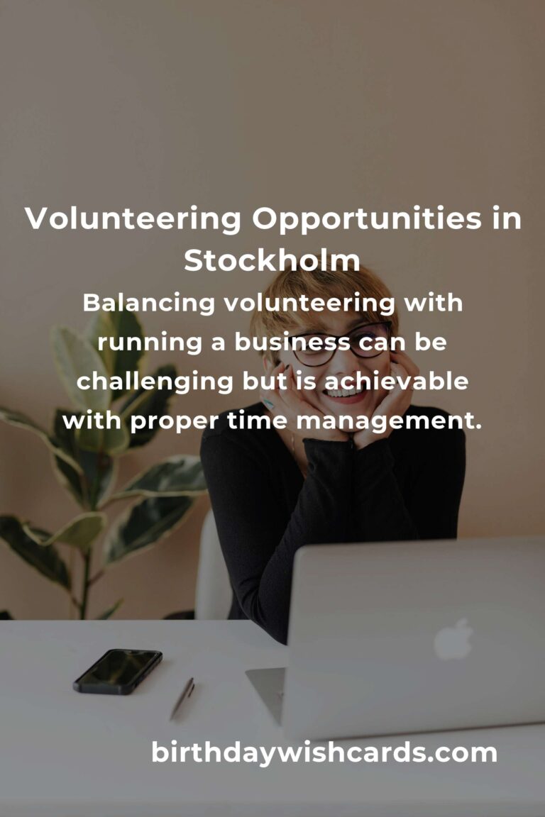 How to Start Volunteering in Stockholm: A Guide for Entrepreneurs