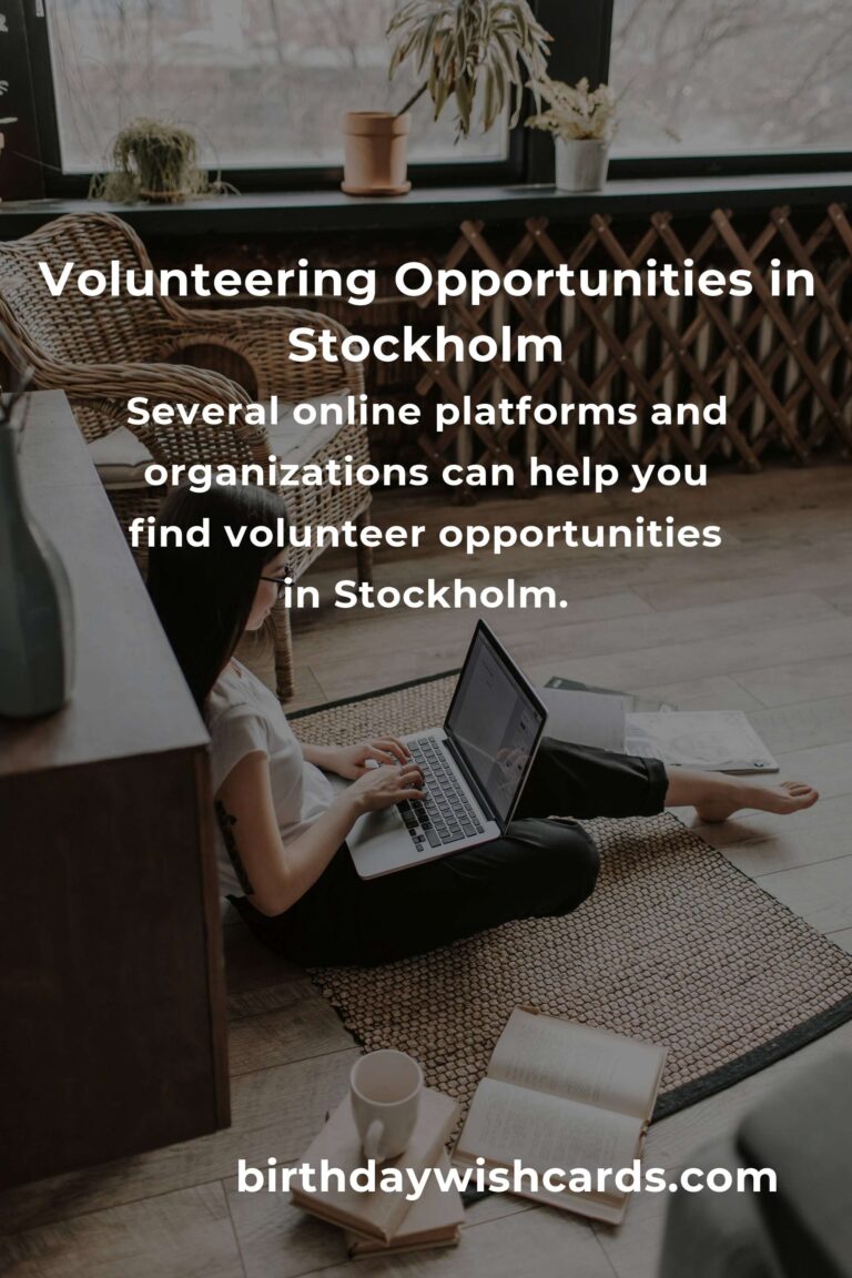 How to Start Volunteering in Stockholm: A Guide for Entrepreneurs