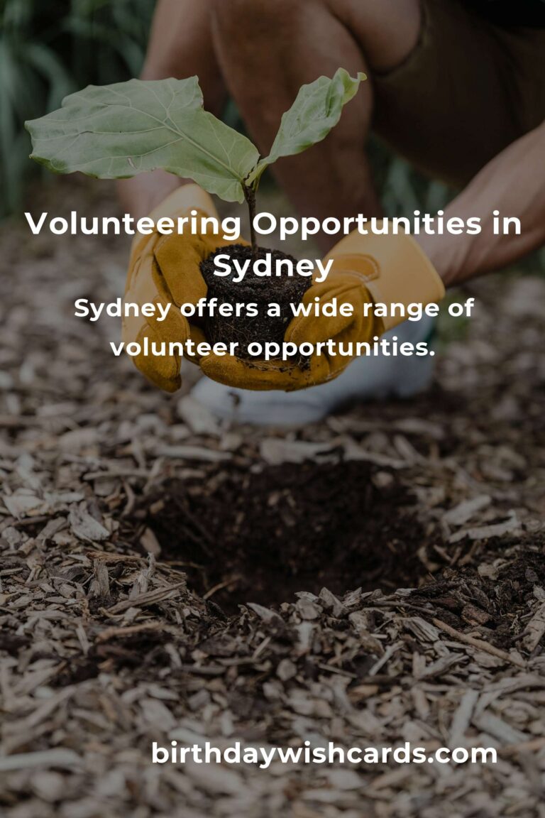 How to Start Volunteering in Sydney: A Comprehensive Guide for Young Adults