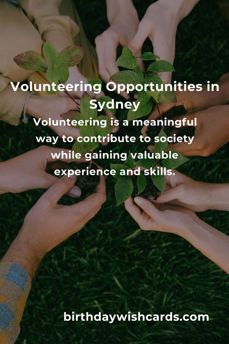 How to Start Volunteering in Sydney: A Comprehensive Guide for Young Adults