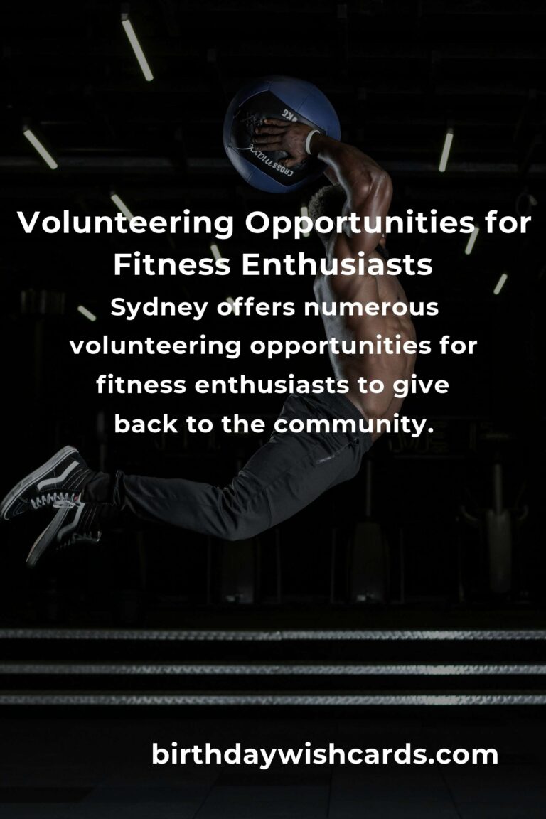 How to Start Volunteering in Sydney: Guide for Fitness Enthusiasts