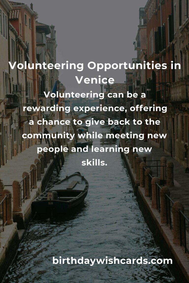 How to Start Volunteering in Venice: A Guide for Single Parents