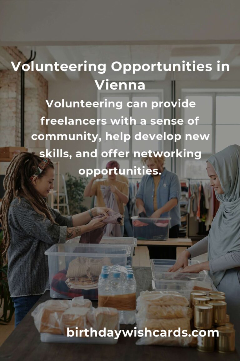 How to Start Volunteering in Vienna: A Comprehensive Guide for Freelancers