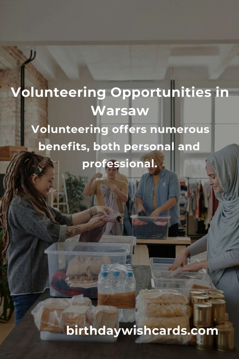 How to Start Volunteering in Warsaw: A Comprehensive Guide for Young Adults