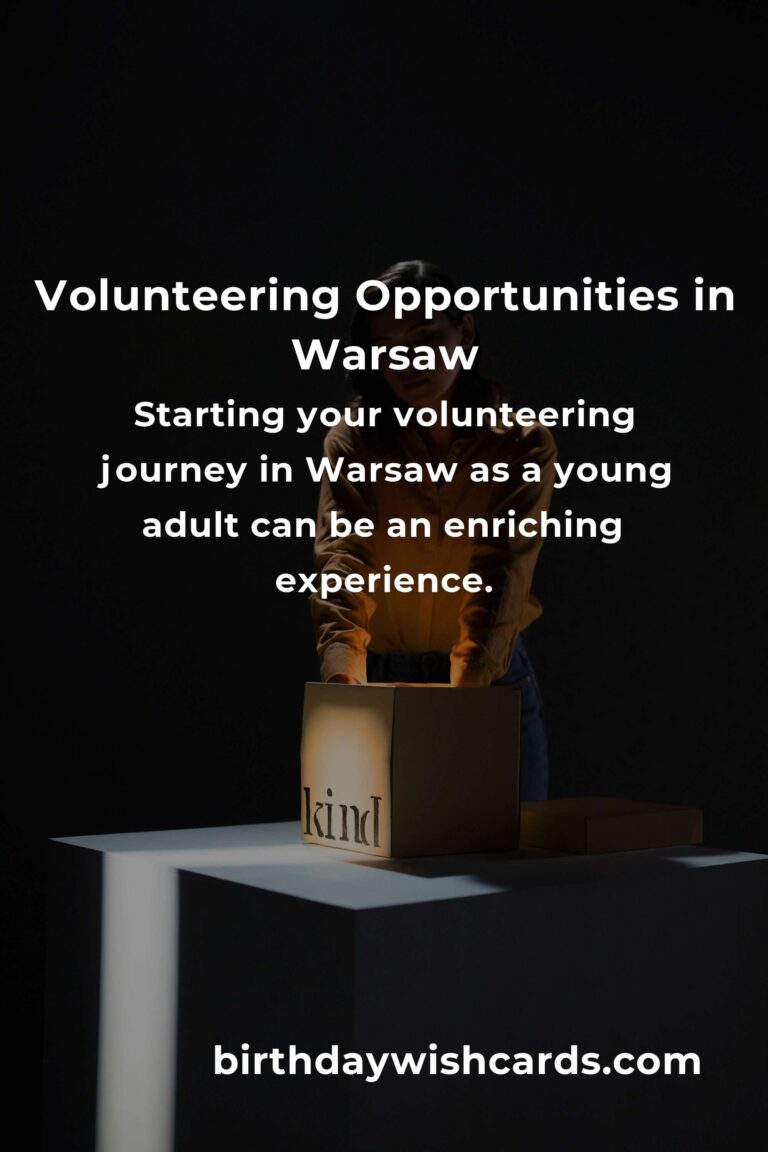 How to Start Volunteering in Warsaw: A Comprehensive Guide for Young Adults
