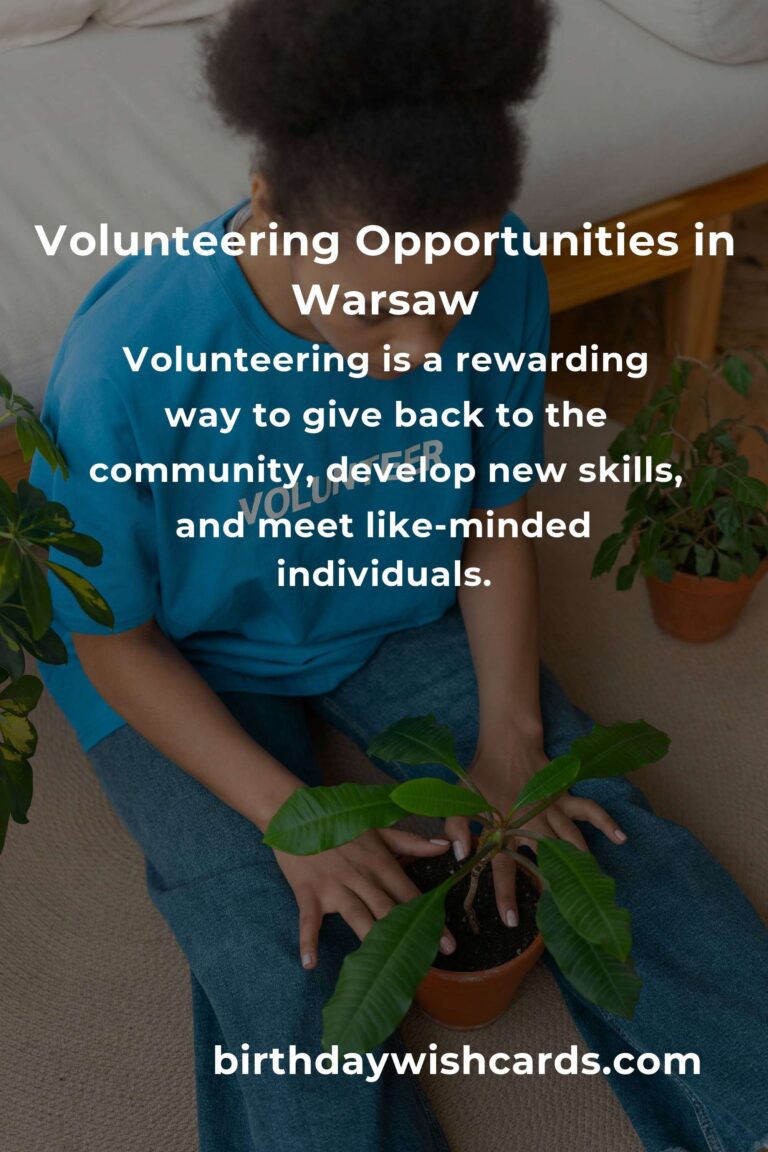 How to Start Volunteering in Warsaw: A Comprehensive Guide for Young Adults