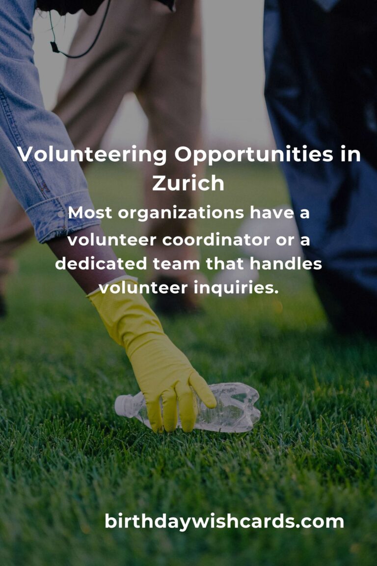 How to Start Volunteering in Zurich: A Comprehensive Guide for Beginners