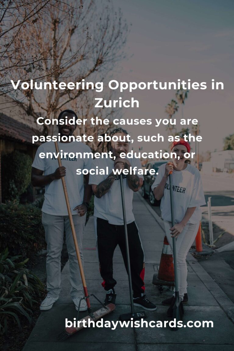 How to Start Volunteering in Zurich: A Comprehensive Guide for Beginners